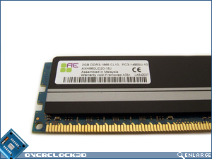 Aeneon Xtune DDR3-1866 Specs Sticker