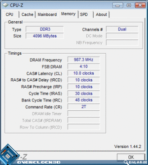 CPU-Z - Overclocked / Stock Voltage