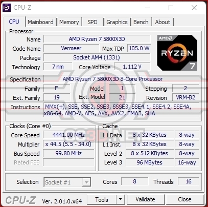 AMD Ryzen 7 5800X3D vs Ryzen 7 5800X