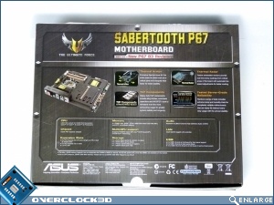 ASUS Sabertooth P67A B3 Review Box Specifications