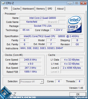 Q6600 - CPU-Z