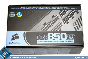Corsair HX850 Box Front
