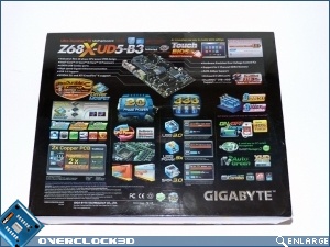 Gigabyte Z68X UD5 B3 Review Box Back