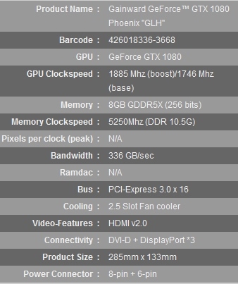 Gainward geforce gtx online 1070 8gb