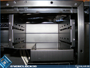 X500 Optical Drive Bays with cover removed