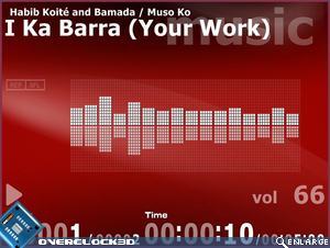 GD02-MT LCD screen at work, whilst playing an audio track