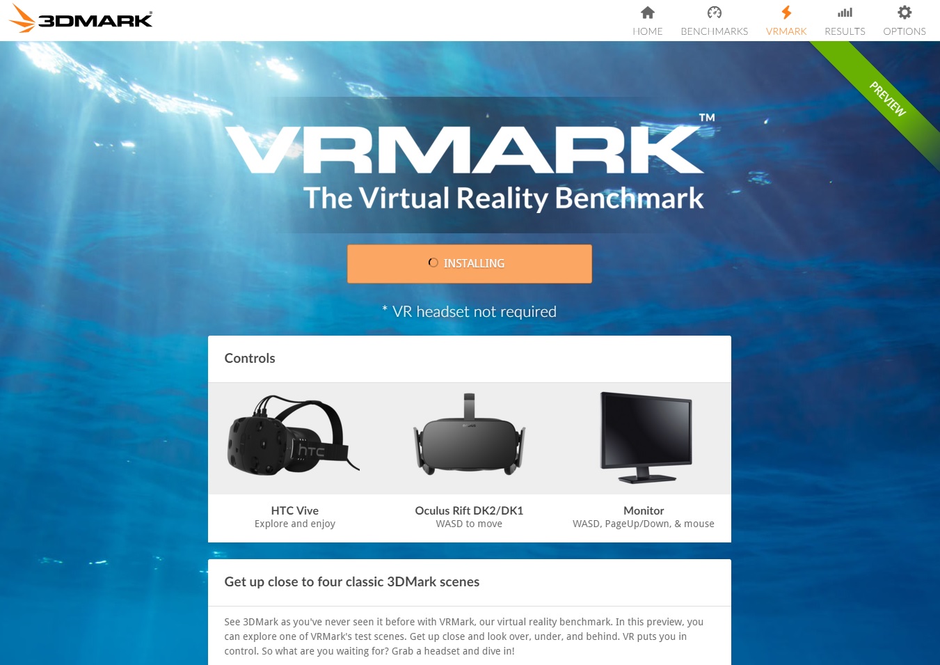 3DMARK Holiday Beta - New UI and VRMARK Preview