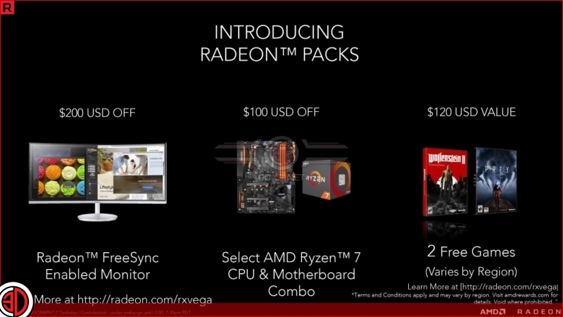 AMD has officially announced their RX Vega 56 and 64 GPUs