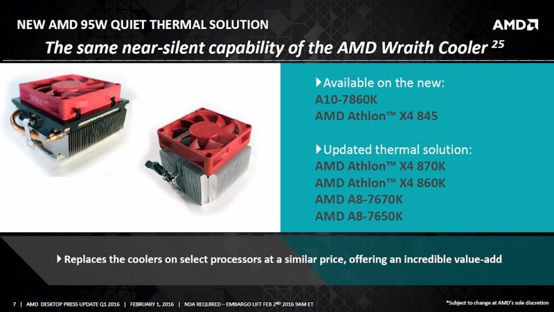 AMD Refreshes Q1 CPU Offerings - New CPUs and Cooler designs