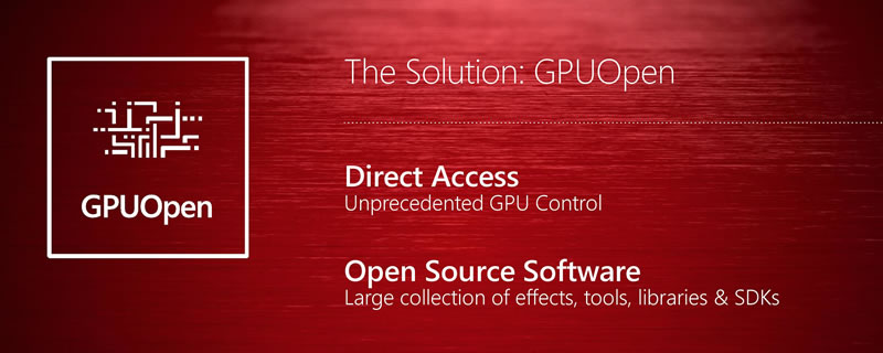 AMD will be holding a Session on GPUOpen at GDC