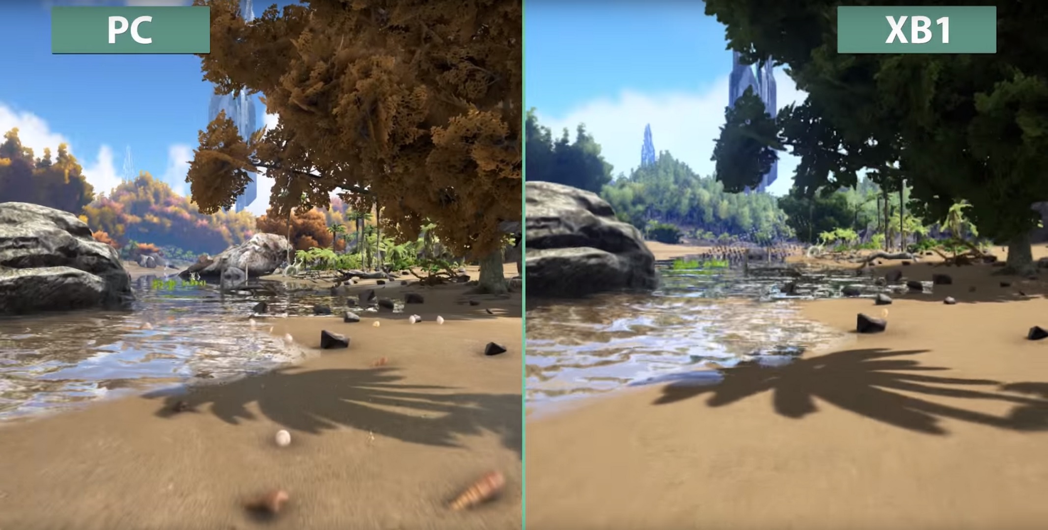 Ark: Survival Evolved Ã¢?? PC vs. Xbox One Graphics Comparison