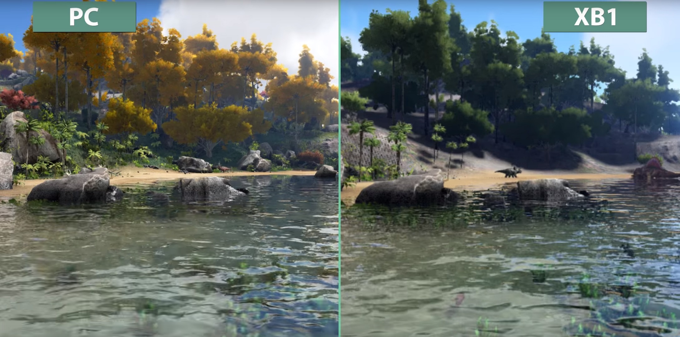 Ark: Survival Evolved Ã¢?? PC vs. Xbox One Graphics Comparison