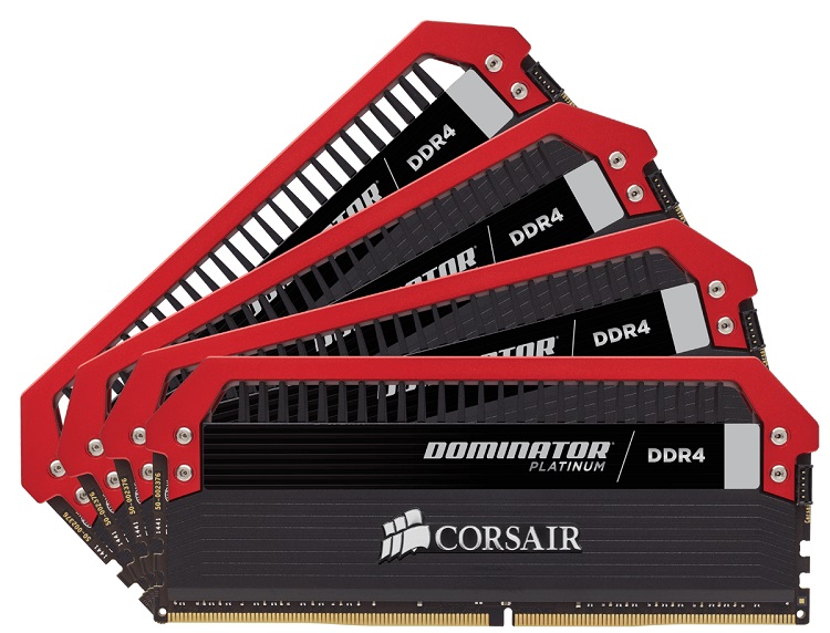 Corsair DDR4 Dominator Platinum with Sexy Red tops