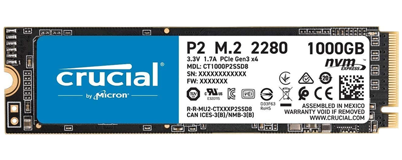 Deal Alert - Crucial's 1TB P2 SSD is now available for £60 