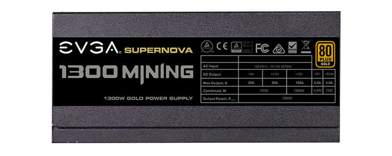 EVGA launches their 1330 M1 Mining Power Supply
