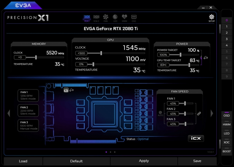 EVGA Precision X1 Software Utility is now available for RTX 20 series graphics card