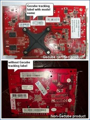 How to identify a counterfeit GECUBE card