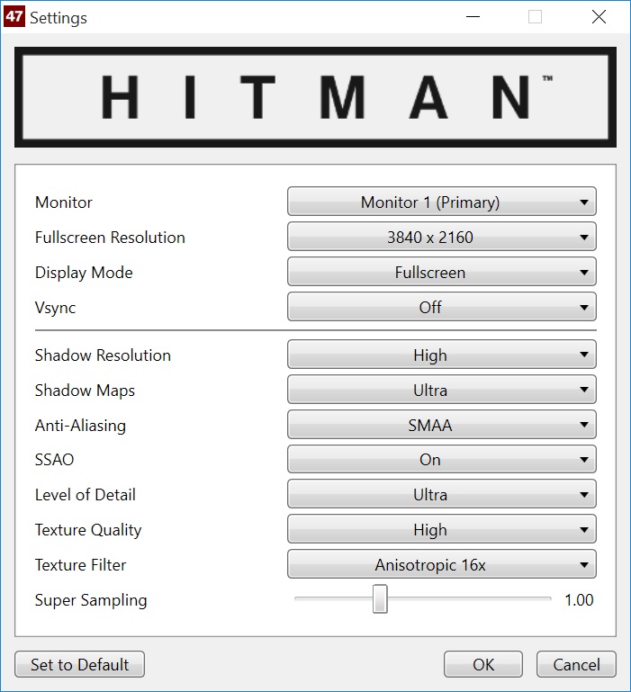 Hitman's Beta Does not use DirectX 12