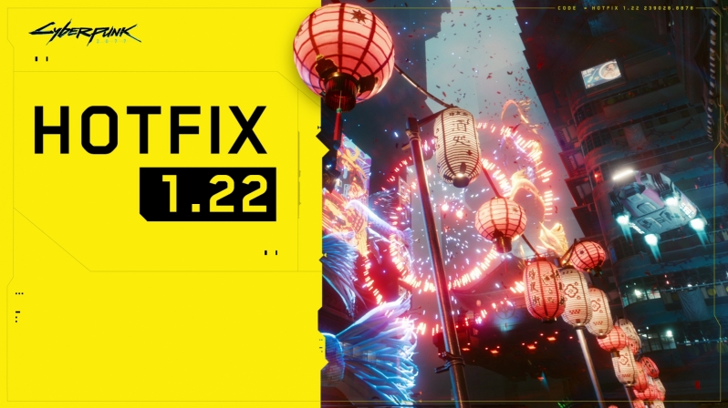 Hotfix 1.22 for Cyberpunk 2077 promises increased performance and enhanced stability