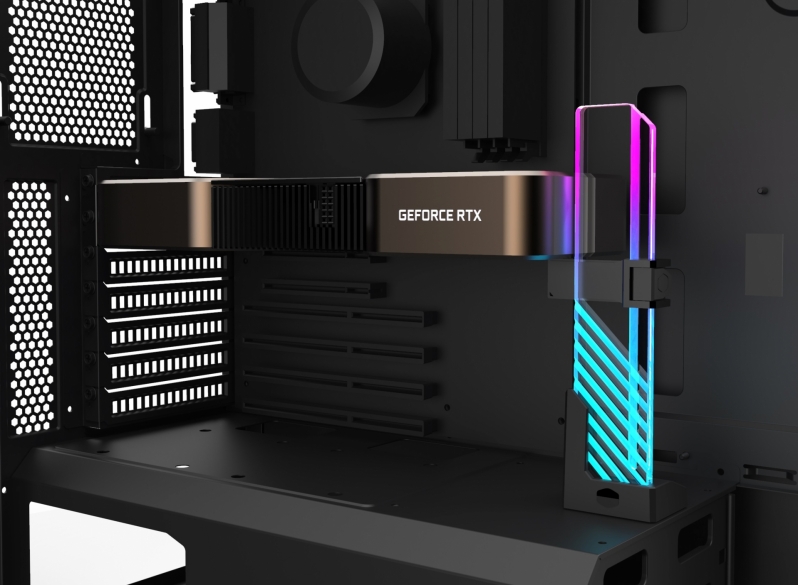 It has Tempered Glass: It has RGB - Cooler Master has the GPU Support that you Need