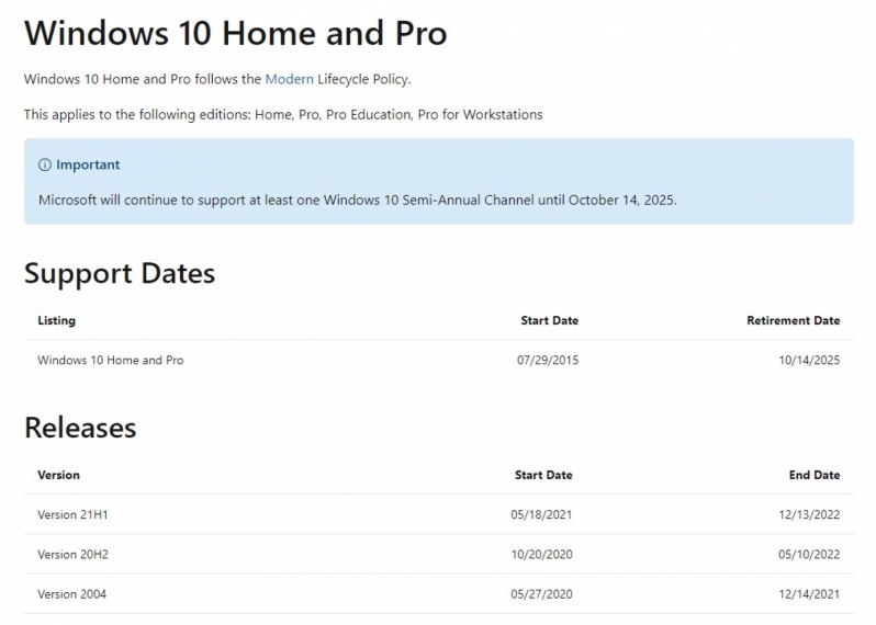Microsoft dates Windows 10's End of Life - Windows 11 is coming!