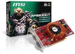 MSI's new N9800GT series cards are green and save up to 25% energy
