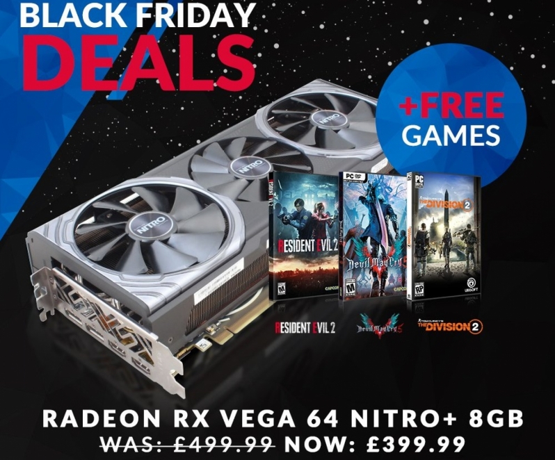 RX Vega GPU Bargains from £299 in Early Black Friday Madness