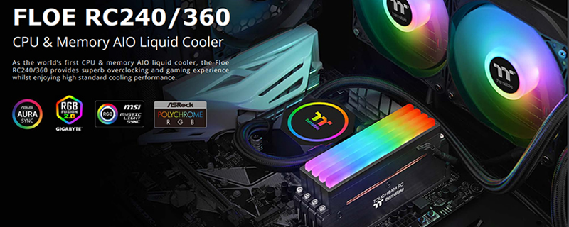Thermaltake reveals its Floe RC Ultra series of CPU/Memory AIO Coolers