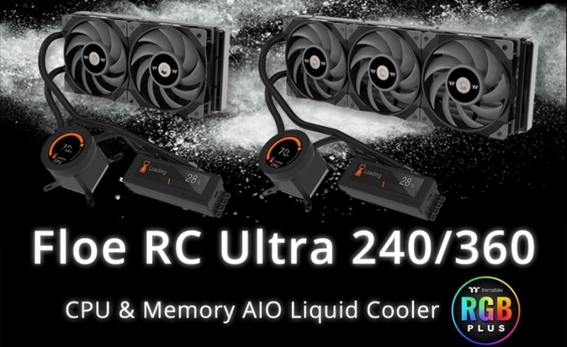 Thermaltake reveals its Floe RC Ultra series of CPU/Memory AIO Coolers