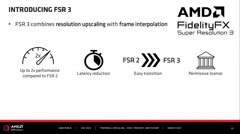 AMD details FidelityFX Super Resolution 3.0 at GDC 2023
