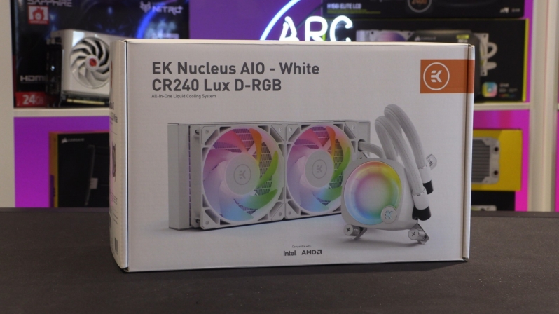 EK Nucleus AIO CR240 Lux D-RGB 240mm AIO Liquid CPU Cooler with EK