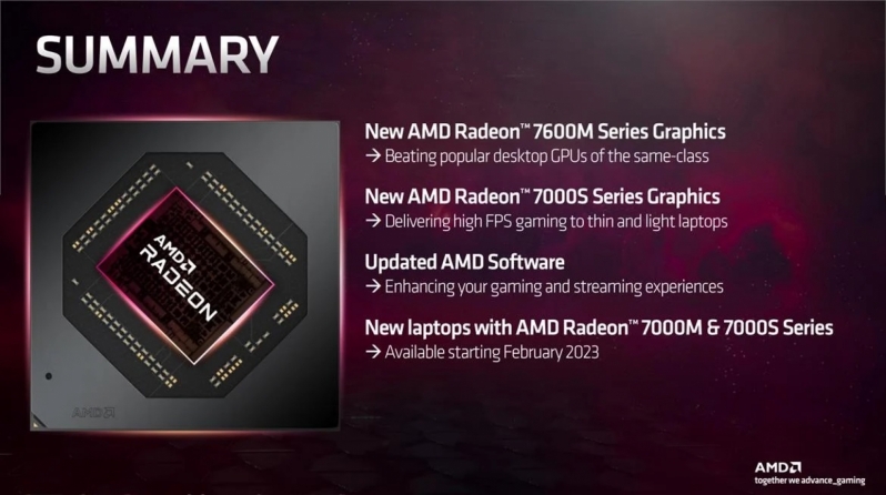 RDNA 3 comes to laptops - AMD reveals its RX 7000 series Mobile GPUs